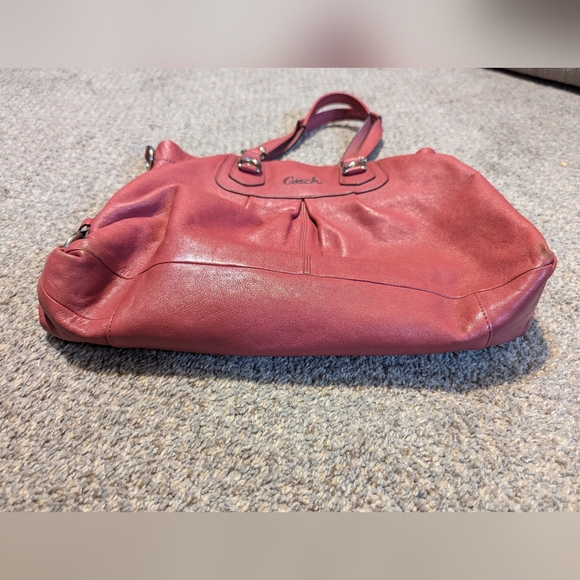 Coach Purse Ashley Dark Pink - Picture 6 of 9
